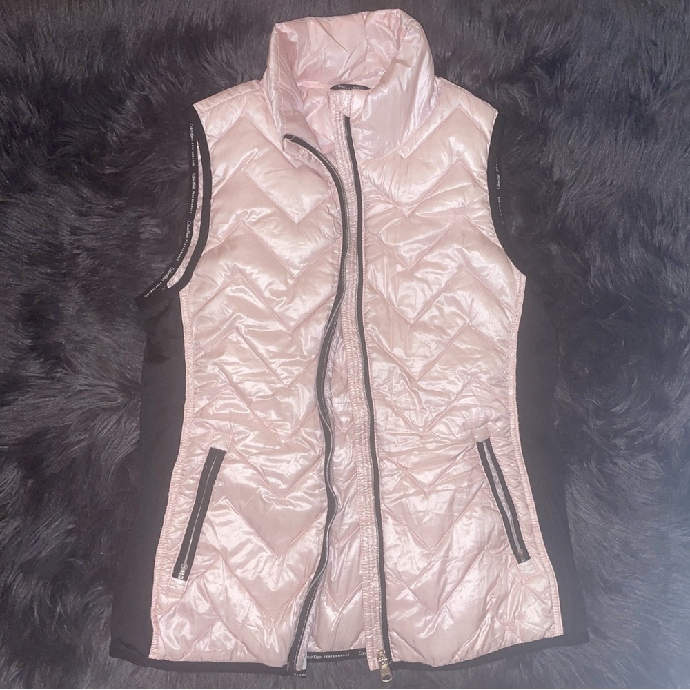 Calvin Klein Performance Light Pink and Black Vest